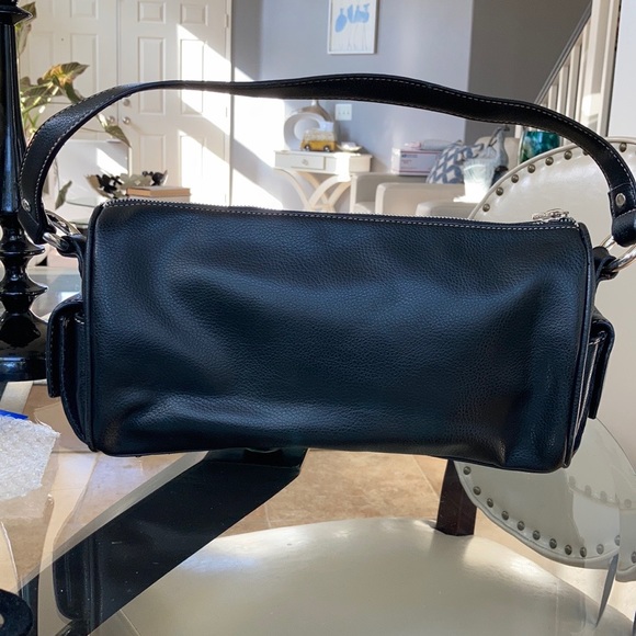 Black Leather shoulder bag - Picture 4 of 11